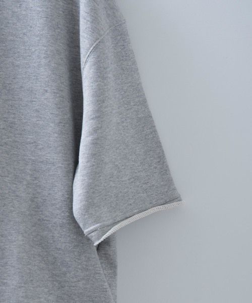 ファクトタム STUDIOUS限定 ビッグシルエット プルオーバーパーカー ブラックM FACTOTUMビッグシルエットハーフスリーブスウェットプルオーバー