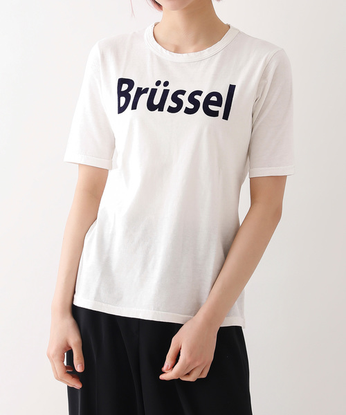 Haco pbpオーガニックコットン Contaminationは手摘みの証 インド産オーガニックならではのとっておきのロゴtシャツ ユニセックス ホワイト ファッション通販のhaco