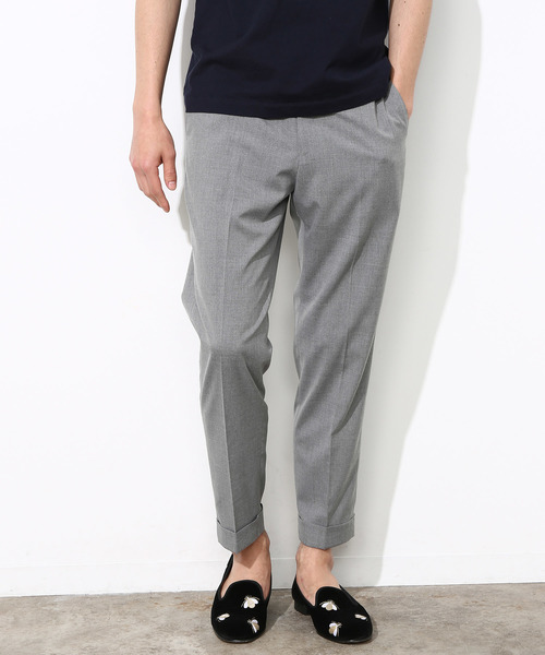 ADAM ET ROPE'(アダムエロペ)の「ポリエステルトロピカルクロップドパンツ(その他パンツ・メンズ・ネイビー/ライトグレー/カーキ・L/M)」の1枚目の写真