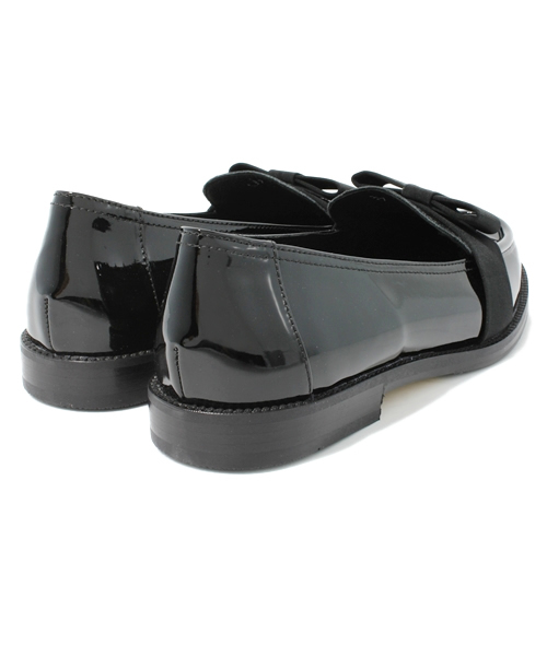 FABEL(ファベル)の「FABEL リボン付エナメルローファー(その他シューズ・レディース・ブラック/ブラウン/ライトピンク・36/37/38/39)」の5枚目の写真