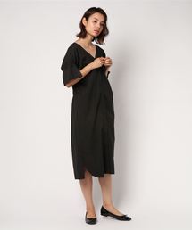 後ろねじりシャツワンピース