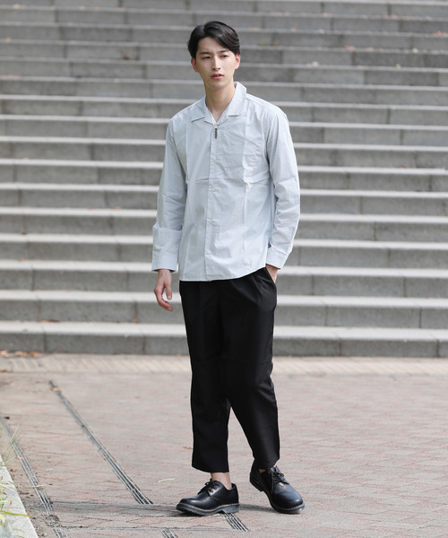 TopIsm（トップイズム）の「ビッグシルエットツータックワイドパンツ スラックス（その他パンツ・メンズ・ブラック/ネイビー・M/L）」の3枚目の写真