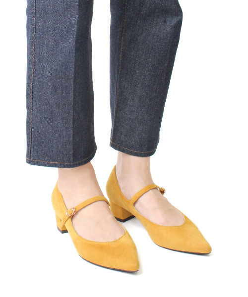 RANDA(ランダ)の「ストレスフリー/ポインテッドトゥストラップパンプス(パンプス・レディース・ブラウン/ブラック/マスタード・L/M/S/LL)」の3枚目の写真