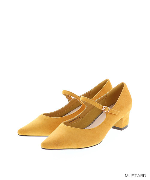 RANDA(ランダ)の「ストレスフリー/ポインテッドトゥストラップパンプス(パンプス・レディース・ブラウン/ブラック/マスタード・L/M/S/LL)」の4枚目の写真