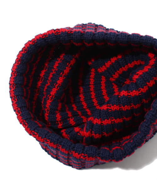 WEGO（ウィゴー）の「WEGO/ボーダーリブワッチキャップ（ニットキャップ/ビーニー・メンズ・ホワイト/グレー/グリーン/ネイビー/マスタード/ワイン・FREE）」の9枚目の写真