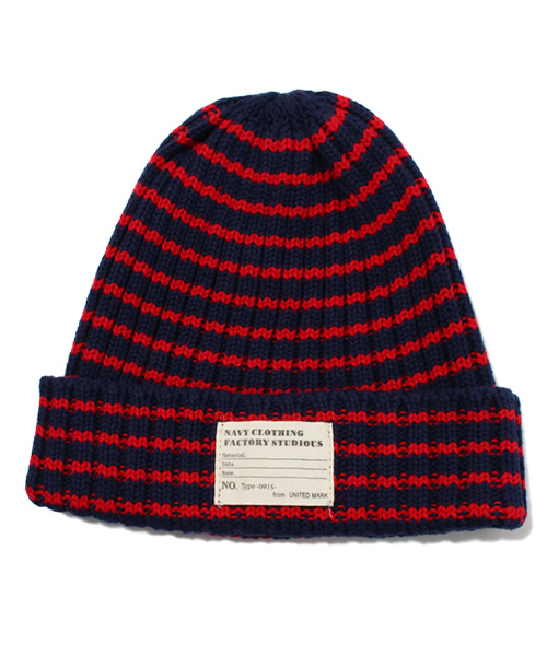 WEGO（ウィゴー）の「WEGO/ボーダーリブワッチキャップ（ニットキャップ/ビーニー・メンズ・ホワイト/グレー/グリーン/ネイビー/マスタード/ワイン・FREE）」の14枚目の写真