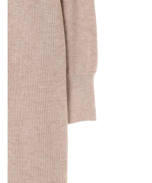 Editt by YECCA VECCA（エディットバイイェッカヴェッカ）の「・衿釦ハイネックニットワンピース（ワンピース・レディース・ベージュ/ネイビー/杢グレー・FREE）」の12枚目の写真