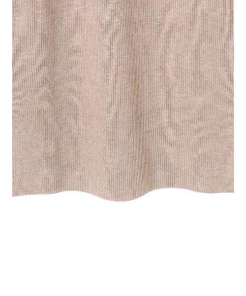 Editt by YECCA VECCA（エディットバイイェッカヴェッカ）の「・衿釦ハイネックニットワンピース（ワンピース・レディース・ベージュ/ネイビー/杢グレー・FREE）」の11枚目の写真