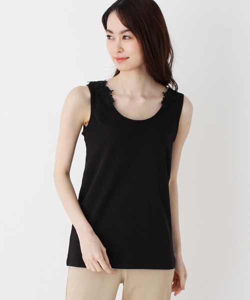 セール トップス Shoo La Rue シューラルー のファッション タンクトップ バックレースカップ付きタンク タンクトップ 世界的に