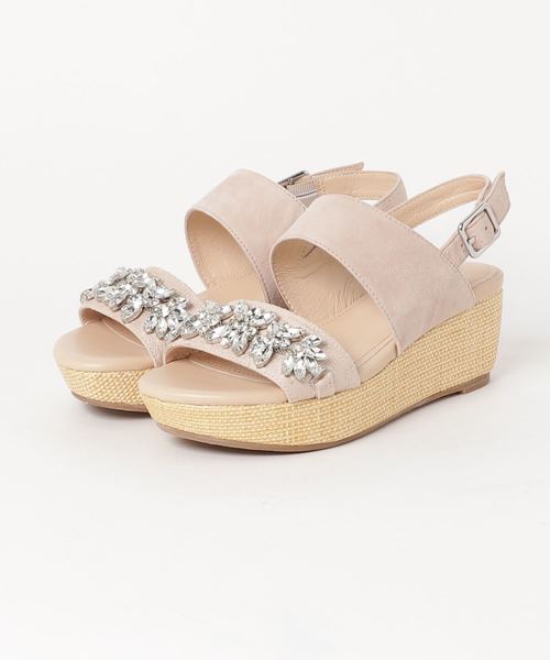MODE KAORI(モードカオリ)の「ビジュープラットサンダル(サンダル・レディース・ライトピンク/ブラック/ブルー系その他・S/L/M)」の3枚目の写真