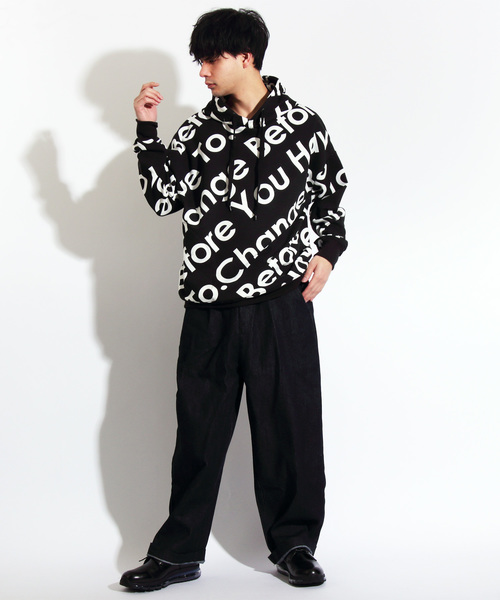 8(eight)(エイト)の「総柄 ロゴ プルオーバー パーカー(パーカー・メンズ・ホワイト/ブラック/グレー/レッド・MEDIUM/LARGE)」の21枚目の写真