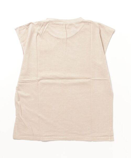 Culture Medium(カルチャーミディアム)の「20s天竺ピグメント加工ノースリTシャツ(Tシャツ/カットソー・レディース・ベージュ/キャメル/ブラック・FREE)」の4枚目の写真