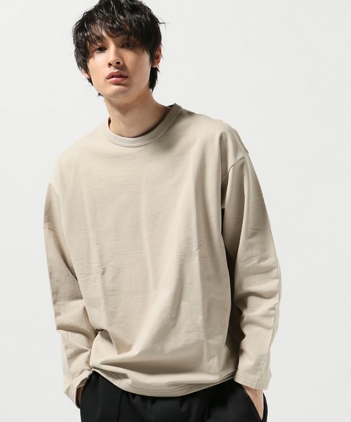 JOURNAL STANDARD J.S HOMESTEAD(ジャーナルスタンダードホームステッド)の「BIG SWEAT SHIRT ♯(スウェット・メンズ・ホワイト/ベージュ/スミクロ・MEDIUM/LARGE/SMALL)」の3枚目の写真