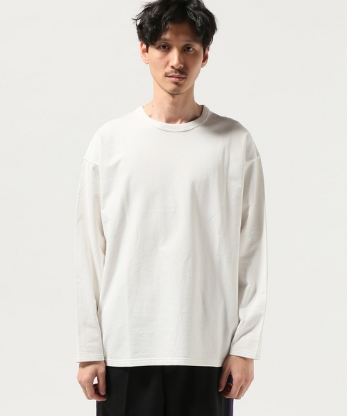 JOURNAL STANDARD J.S HOMESTEAD(ジャーナルスタンダードホームステッド)の「BIG SWEAT SHIRT ♯(スウェット・メンズ・ホワイト/ベージュ/スミクロ・MEDIUM/LARGE/SMALL)」の5枚目の写真