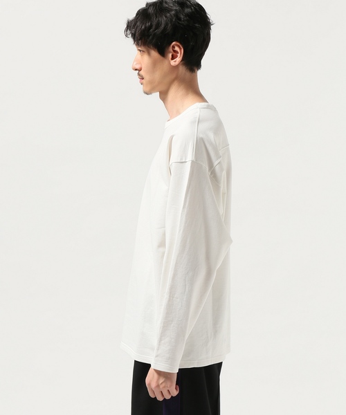 JOURNAL STANDARD J.S HOMESTEAD(ジャーナルスタンダードホームステッド)の「BIG SWEAT SHIRT ♯(スウェット・メンズ・ホワイト/ベージュ/スミクロ・MEDIUM/LARGE/SMALL)」の6枚目の写真