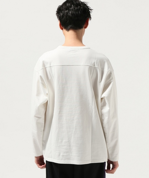 JOURNAL STANDARD J.S HOMESTEAD(ジャーナルスタンダードホームステッド)の「BIG SWEAT SHIRT ♯(スウェット・メンズ・ホワイト/ベージュ/スミクロ・MEDIUM/LARGE/SMALL)」の7枚目の写真