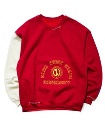 【DARKOVELI】CREW UNI / ドッキングスリーブ クルーネック スウェット