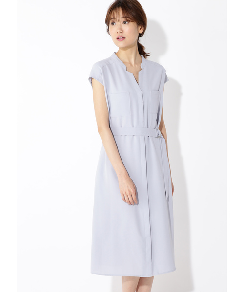 NATURAL BEAUTY BASIC（ナチュラルビューティーベーシック）の「スキッパーワンピース（ワンピース・レディース・ブラウン/カーキ/ブルー・SMALL/MEDIUM）」の22枚目の写真