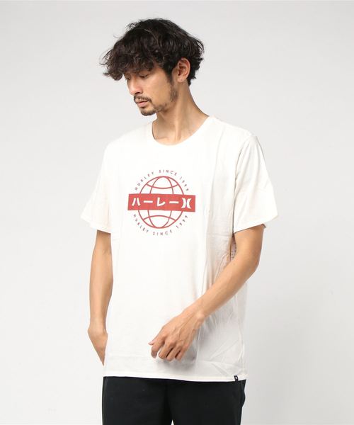 Hurley (ハーレー)の「M BNZ GLOBAL SS / ハーレー ロゴプリントTシャツ ユニセックス(Tシャツ/カットソー・メンズ・アイボリー/ネイビー・MEDIUM/LARGE/SMALL)」の1枚目の写真