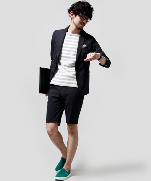 NANO universe（ナノユニバース）の「ＣoolMax サッカーショーツ（スラックス・メンズ・ネイビー/ブラック・LARGE/SMALL/X-LARGE/MEDIUM）」の11枚目の写真