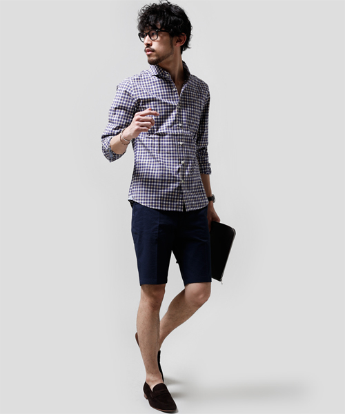 NANO universe（ナノユニバース）の「ＣoolMax サッカーショーツ（スラックス・メンズ・ネイビー/ブラック・LARGE/SMALL/X-LARGE/MEDIUM）」の12枚目の写真