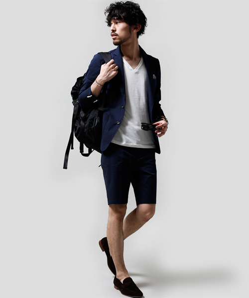 NANO universe（ナノユニバース）の「ＣoolMax サッカーショーツ（スラックス・メンズ・ネイビー/ブラック・LARGE/SMALL/X-LARGE/MEDIUM）」の13枚目の写真