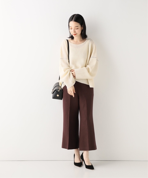 SLOBE IENA(スローブイエナ)の「SLOBE IENA Fi.mウールクロップドパンツ(その他パンツ・レディース・ベージュ/ブラウン・38/36)」の5枚目の写真