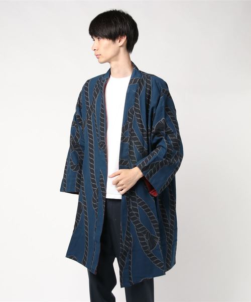 倭物やカヤ(ワモノヤカヤ)の「【倭物やカヤ】-そうらい- 爽籟メンズ羽織り(カーディガン/ボレロ・メンズ・その他1/その他2/その他3/グレー・FREE)」の11枚目の写真