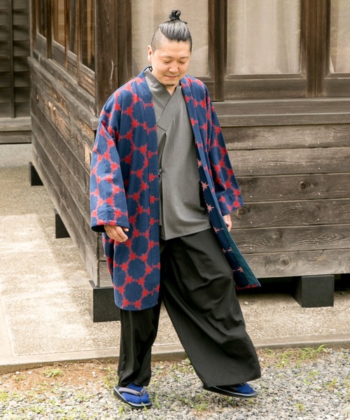 45R インドリネンのミリタリーボレロ　カーディガン　羽織り　完売品 カヤ】－そうらい－ 爽籟メンズ羽織り（カーディガン/ボレロ）｜カヤ