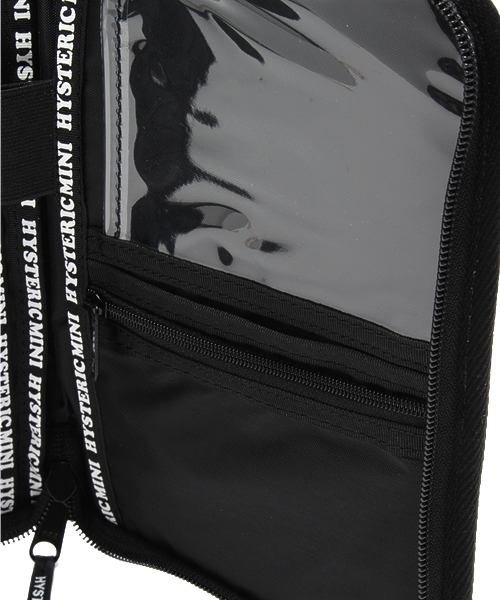 HYSTERIC MINI 母子手帳ケース 黒 HYSTERIC MINI（ヒステリックミニ）の「DEVILKIN 総柄 マルチ