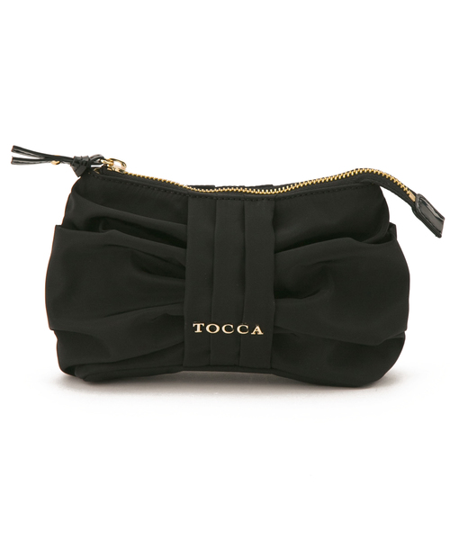 TOCCA トッカ　リボン　ウエストポーチ　ボディーバッグ　美品　ブラック TOCCA ウエストポーチ ウエストバッグ RIBBON KNOT BODY BAG