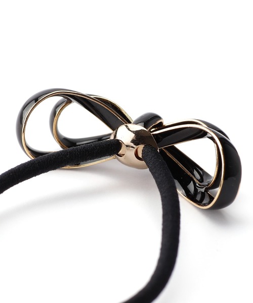 ANEMONE（アネモネ）の「シックカラーの艶めきリボンヘアゴム（ヘアゴム・レディース・グレー/ブルー/ブラウン/ブラック・FREE）」の8枚目の写真