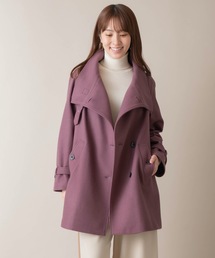 miniyu | La SRIC/ハイカラーアシンメトリーコート(その他アウター)