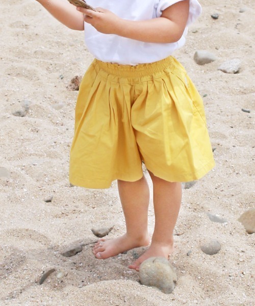 L.COPECK（エルコペック）の「[150-160]ライトデニムスカーチョ（デニムパンツ・キッズ・ピンク/イエロー/ブルー・150cm/160cm）」の3枚目の写真