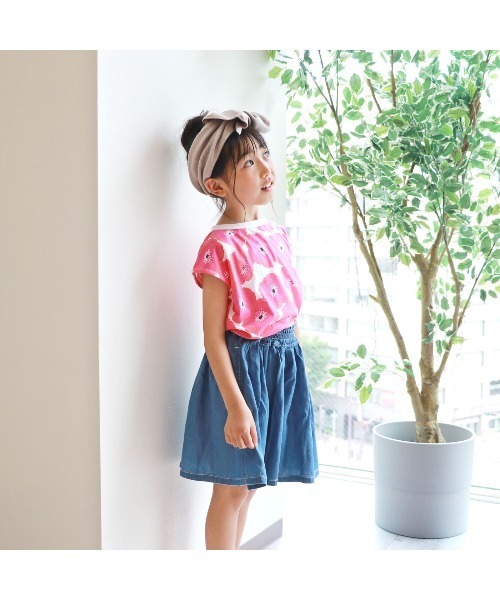 L.COPECK（エルコペック）の「[150-160]ライトデニムスカーチョ（デニムパンツ・キッズ・ピンク/イエロー/ブルー・150cm/160cm）」の7枚目の写真