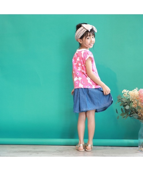 L.COPECK（エルコペック）の「[150-160]ライトデニムスカーチョ（デニムパンツ・キッズ・ピンク/イエロー/ブルー・150cm/160cm）」の13枚目の写真