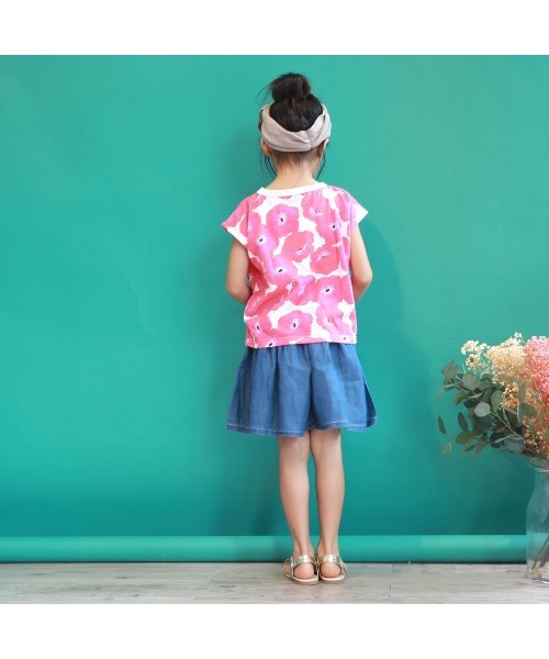 L.COPECK（エルコペック）の「[150-160]ライトデニムスカーチョ（デニムパンツ・キッズ・ピンク/イエロー/ブルー・150cm/160cm）」の14枚目の写真