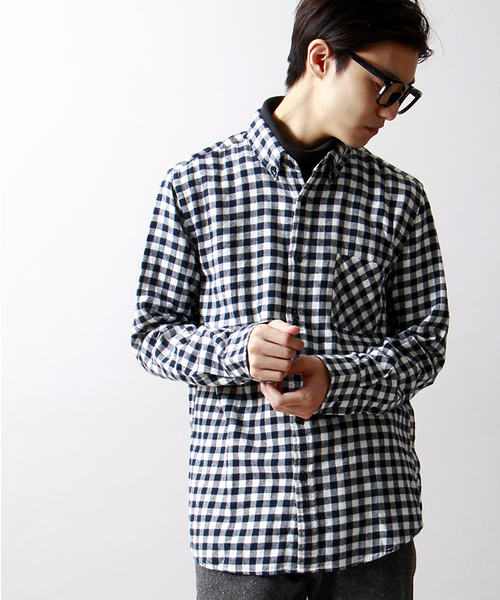 WEGO（ウィゴー）の「WEGO/ブロックチェックネルシャツ（シャツ/ブラウス・メンズ・ホワイト系その他/レッド系その他/ブルー系その他/イエロー系その他・MEDIUM/LARGE）」の2枚目の写真