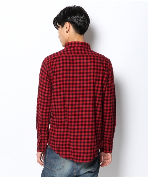 WEGO（ウィゴー）の「WEGO/ブロックチェックネルシャツ（シャツ/ブラウス・メンズ・ホワイト系その他/レッド系その他/ブルー系その他/イエロー系その他・MEDIUM/LARGE）」の7枚目の写真