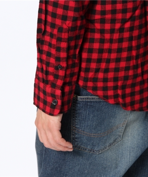 WEGO（ウィゴー）の「WEGO/ブロックチェックネルシャツ（シャツ/ブラウス・メンズ・ホワイト系その他/レッド系その他/ブルー系その他/イエロー系その他・MEDIUM/LARGE）」の9枚目の写真