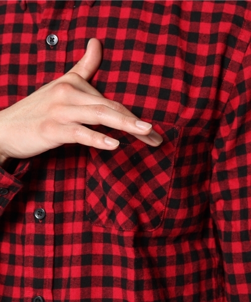 WEGO（ウィゴー）の「WEGO/ブロックチェックネルシャツ（シャツ/ブラウス・メンズ・ホワイト系その他/レッド系その他/ブルー系その他/イエロー系その他・MEDIUM/LARGE）」の10枚目の写真