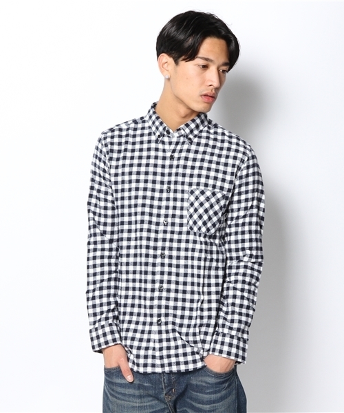 WEGO（ウィゴー）の「WEGO/ブロックチェックネルシャツ（シャツ/ブラウス・メンズ・ホワイト系その他/レッド系その他/ブルー系その他/イエロー系その他・MEDIUM/LARGE）」の18枚目の写真