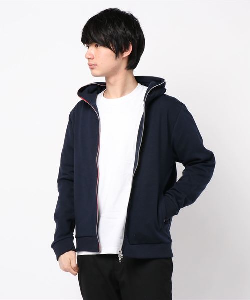 B.I.D.（ビーアイディー）の「カルゼトリコZIPパーカー（パーカー・レディース・ブラック/ネイビー/杢グレー・MEDIUM/LARGE/X-LARGE）」の3枚目の写真