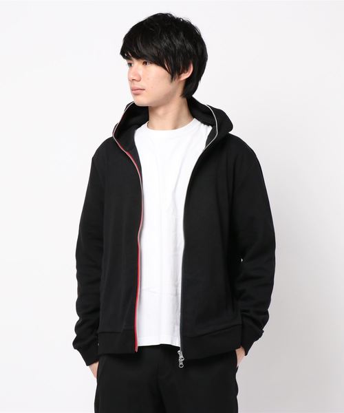 B.I.D.（ビーアイディー）の「カルゼトリコZIPパーカー（パーカー・レディース・ブラック/ネイビー/杢グレー・MEDIUM/LARGE/X-LARGE）」の2枚目の写真