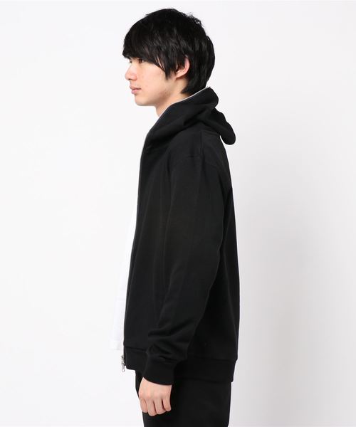 B.I.D.（ビーアイディー）の「カルゼトリコZIPパーカー（パーカー・レディース・ブラック/ネイビー/杢グレー・MEDIUM/LARGE/X-LARGE）」の4枚目の写真