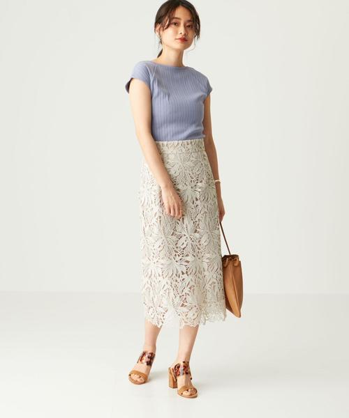 新品未使用 メゾンエシェル ハシゴレースIラインスカート Maison