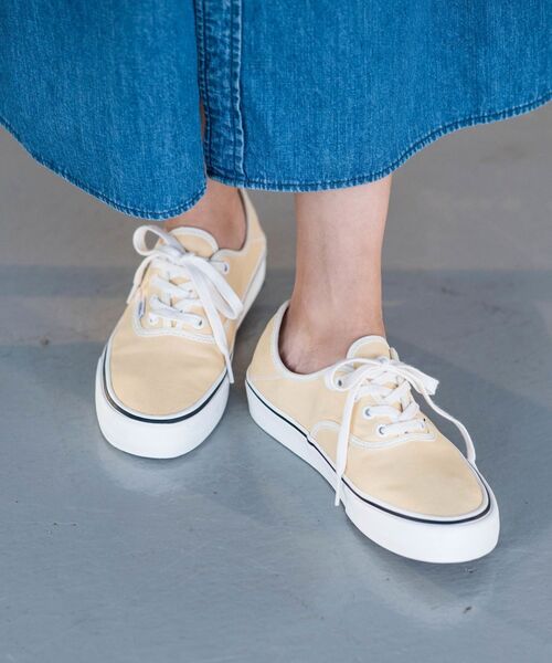VANS（バンズ）の「【SHIPS any別注】VANS:AUTHENTIC SF（スニーカー・レディース・クリーム・65/75/70/60）」の2枚目の写真