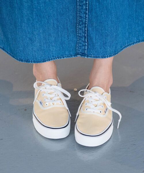 VANS（バンズ）の「【SHIPS any別注】VANS:AUTHENTIC SF（スニーカー・レディース・クリーム・65/75/70/60）」の3枚目の写真