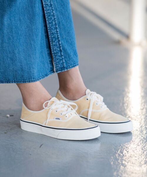 VANS（バンズ）の「【SHIPS any別注】VANS:AUTHENTIC SF（スニーカー・レディース・クリーム・65/75/70/60）」の4枚目の写真