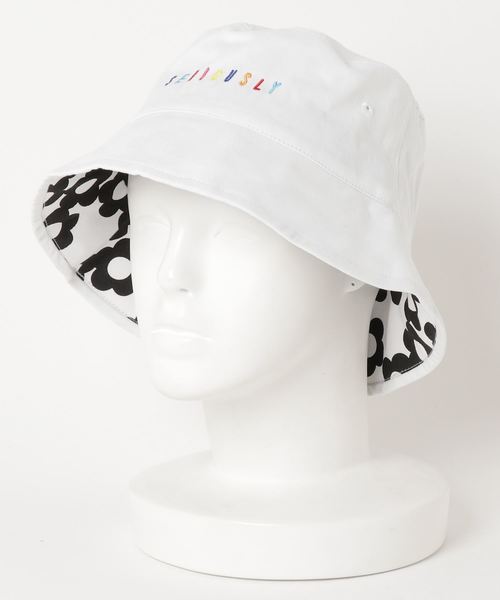 WEGO（ウィゴー）の「WEGO/レインボーロゴバケットハット（ハット・レディース・ホワイト/ブラック・FREE）」の5枚目の写真